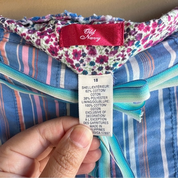 Old Navy Stripe Midi Skirt - Size 18 - Easter Modest Y2K Colorful - Picture 4 of 6